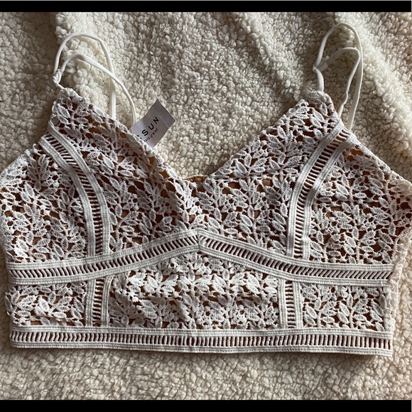 Pacsun Crocheted bralette with zipper - Picture 1 of 4